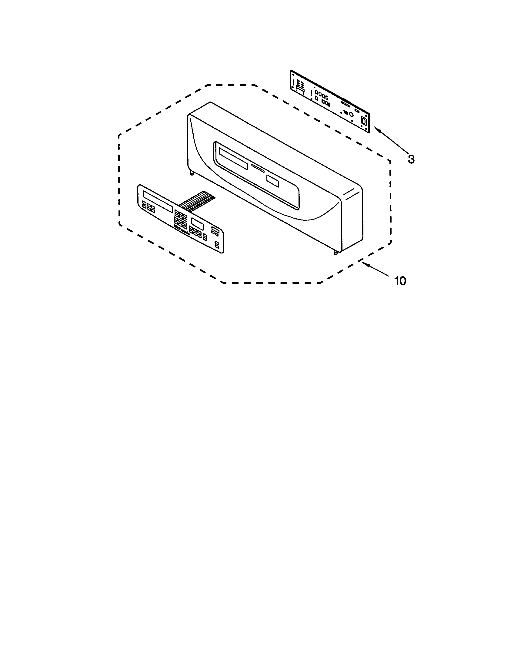 KitchenAid NHP01MCG control panel diagram