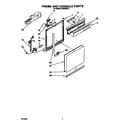 Whirlpool DU9200XY1 frame and console diagram