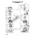 Whirlpool DU9200XY1 pump and motor diagram