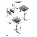 Whirlpool DU9200XY1 dishrack diagram