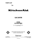 KitchenAid KGYE800TWH0 front cover diagram