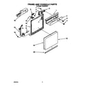 Whirlpool TUD2000W5 frame and console diagram