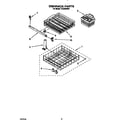 Whirlpool TUD2000W5 dishrack diagram