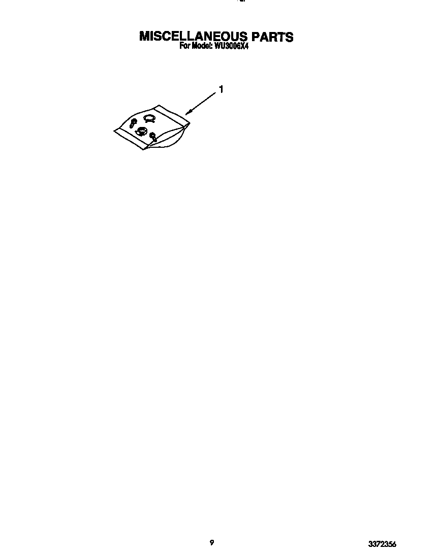 Roper WU3006X4 miscellaneous diagram