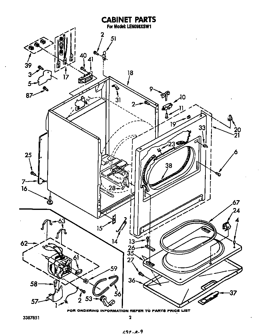 Whirlpool LE6098XSW1 null diagram