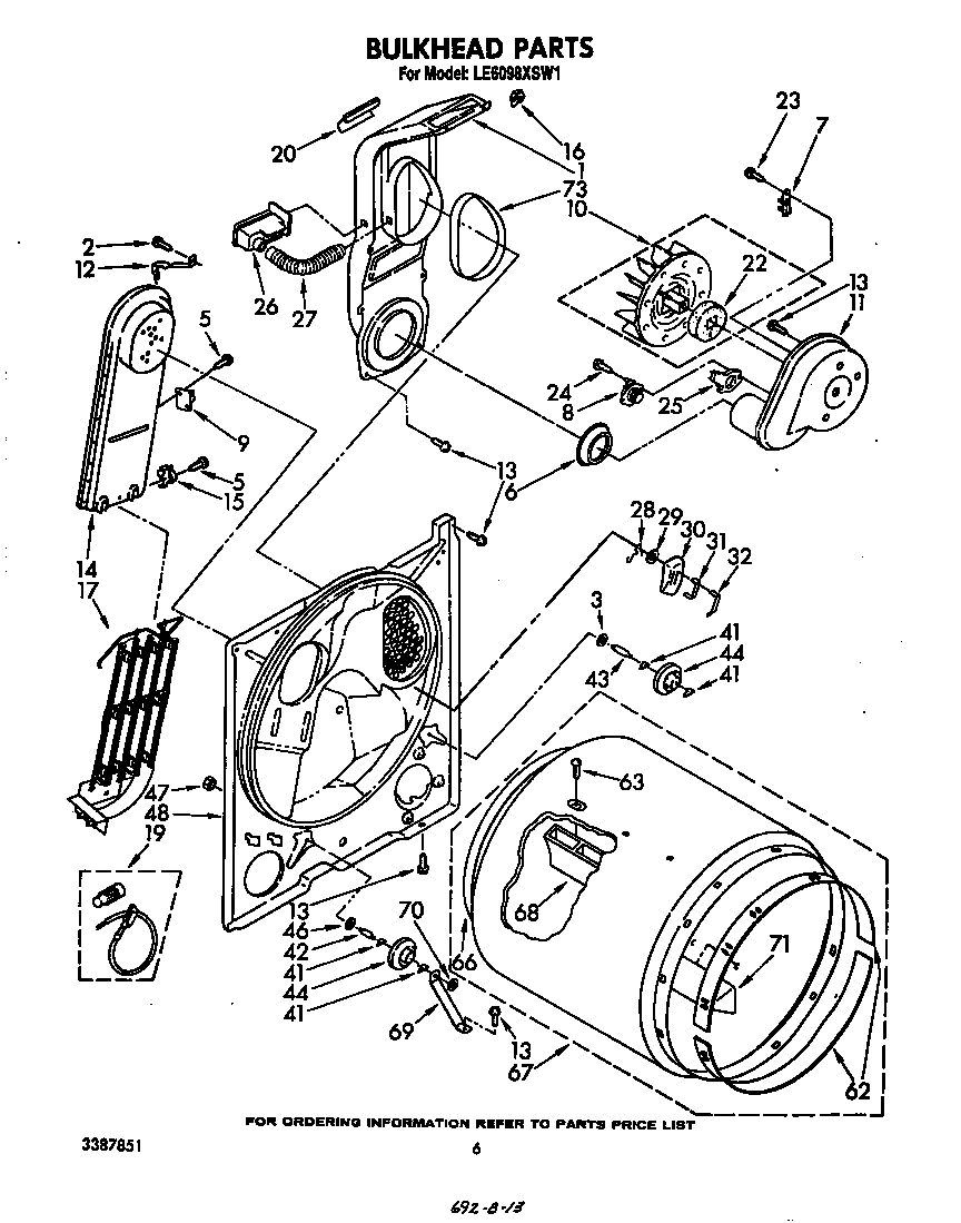 Whirlpool LE6098XSW1 null diagram