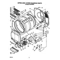 Whirlpool CS5105XWW0 upper and lower bulkhead diagram