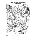Whirlpool CS5005XWW0 upper and lower bulkhead diagram