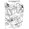 Whirlpool CS5000XSW0 upper and lower bulkhead diagram