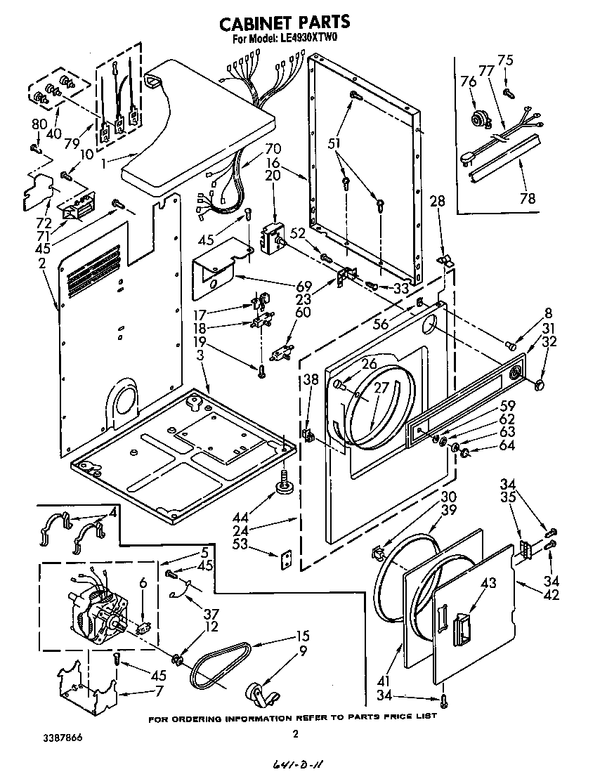 Whirlpool LE4930XTW0 null diagram