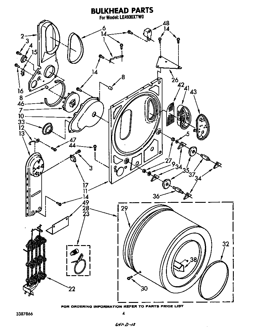 Whirlpool LE4930XTW0 null diagram