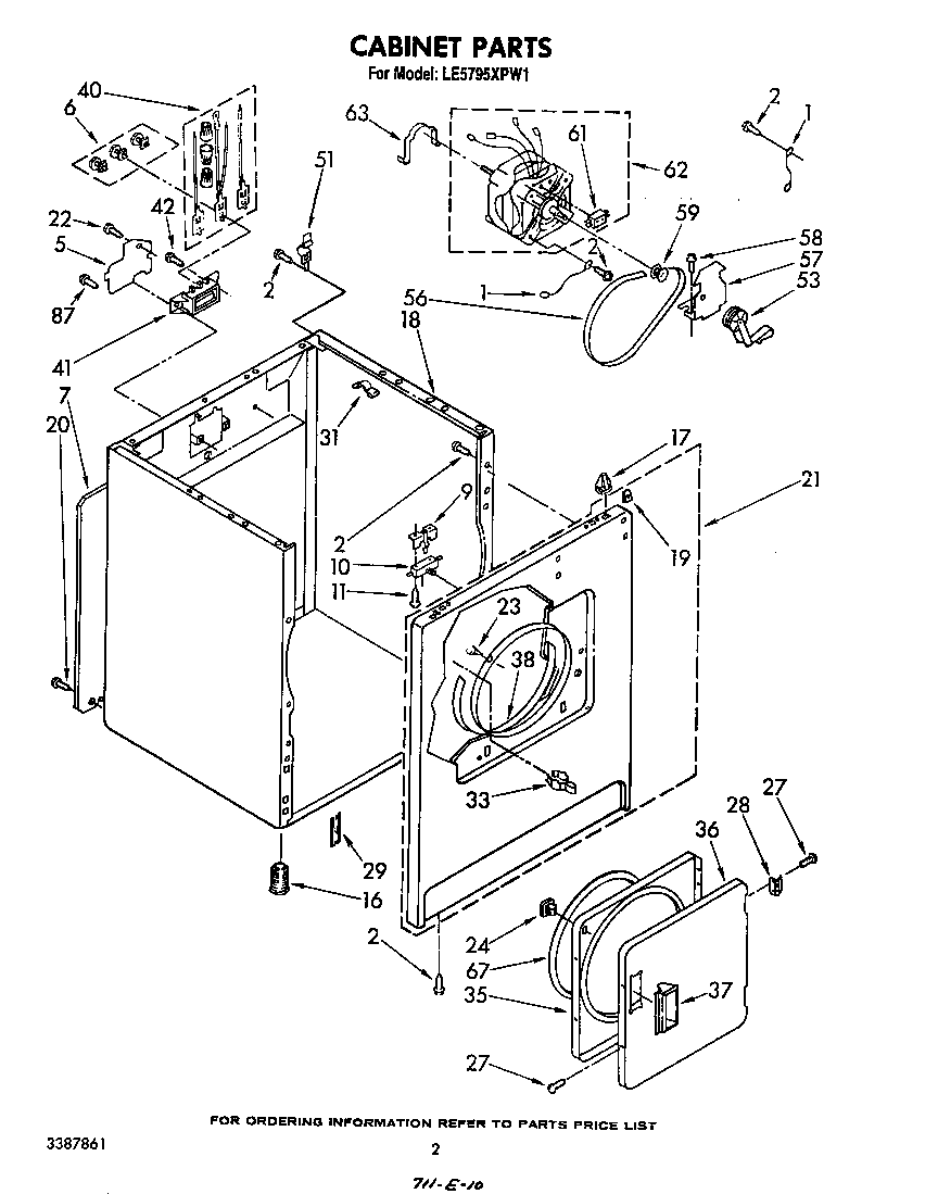Whirlpool LE5795XPW1 null diagram