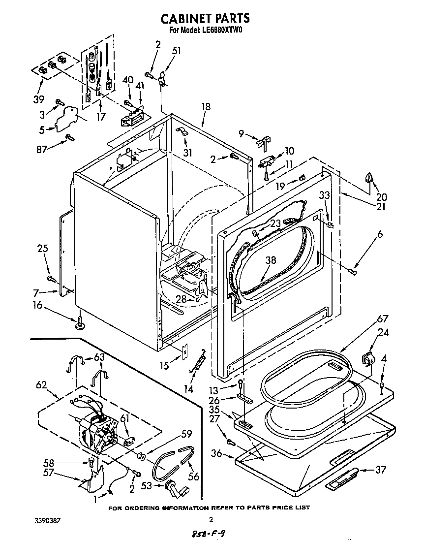 Whirlpool LE6880XTW0 null diagram