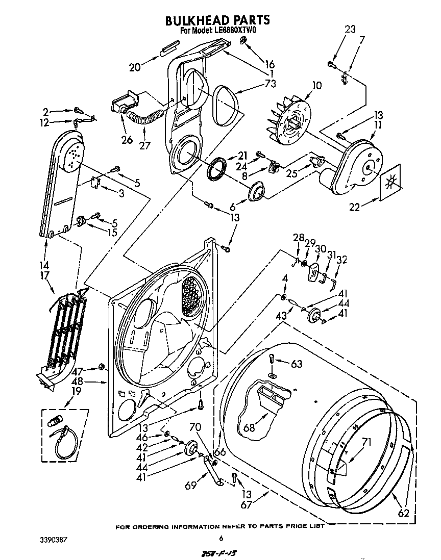 Whirlpool LE6880XTW0 null diagram