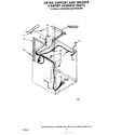 Whirlpool LT5004XSW3 dryer support and washer cabinet harness diagram