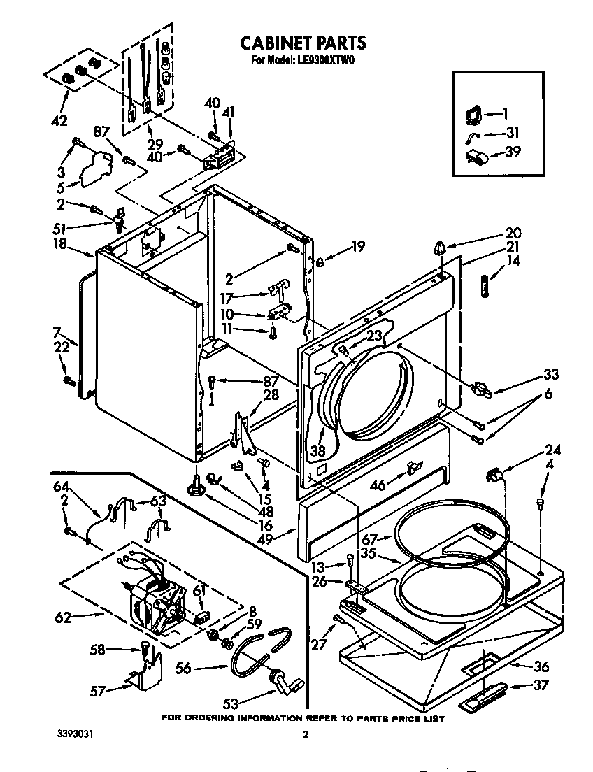 Whirlpool LE9300XTW0 null diagram