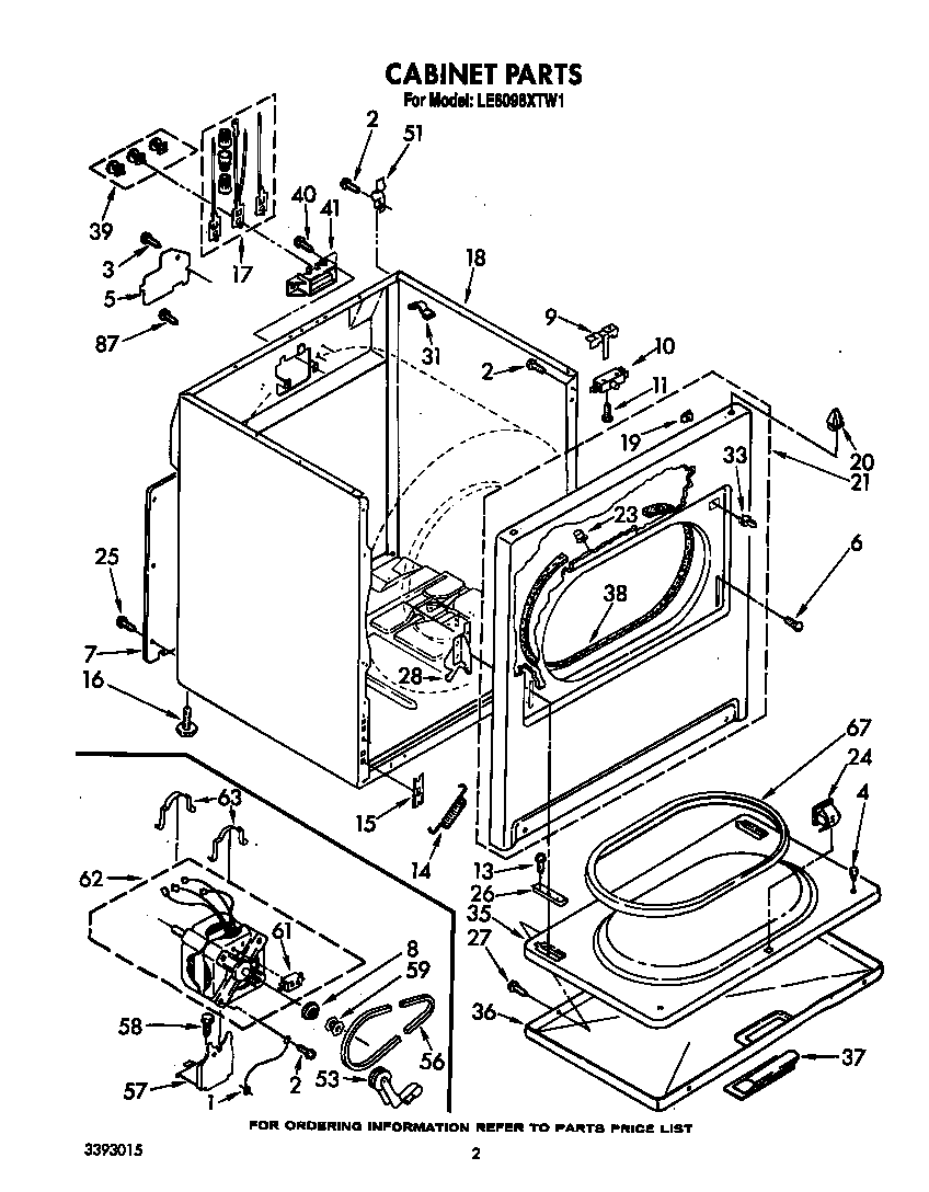 Whirlpool LE6098XTW1 null diagram