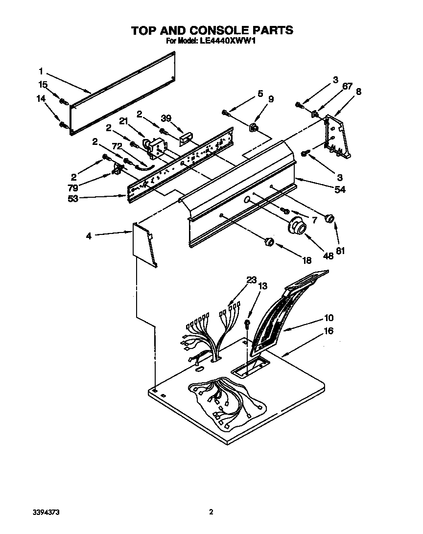 Whirlpool LE4440XWW1 null diagram