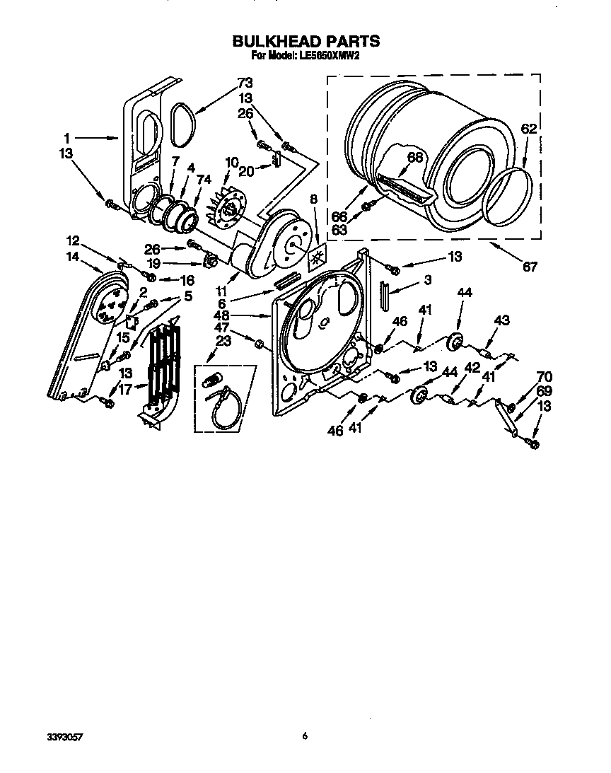 Whirlpool LE5650XMW2 null diagram