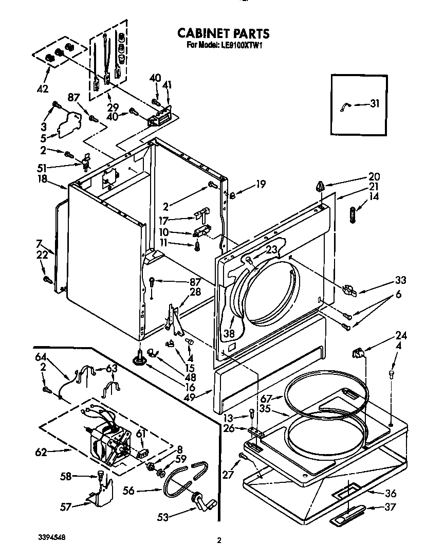Whirlpool LE9100XTW1 null diagram