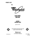 Whirlpool LE9380XTW0 null diagram