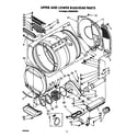 Whirlpool CS5000XSW1 upper and lower bulkhead diagram
