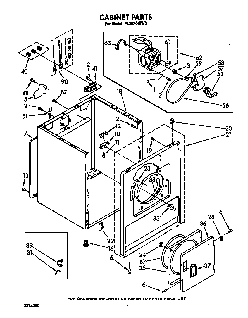 Roper EL3030WW0 null diagram