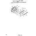Roper F4458*1 oven door diagram