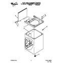 Whirlpool LMR5243AW0 top and cabinet diagram