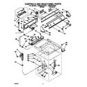 Whirlpool LMR5243AW0 controls and rear panel diagram