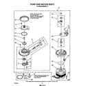 Whirlpool DU8550XT4 pump and motor diagram