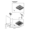 Whirlpool DU8300XT4 dishrack diagram