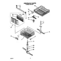 Whirlpool DU8770XY1 dishrack diagram