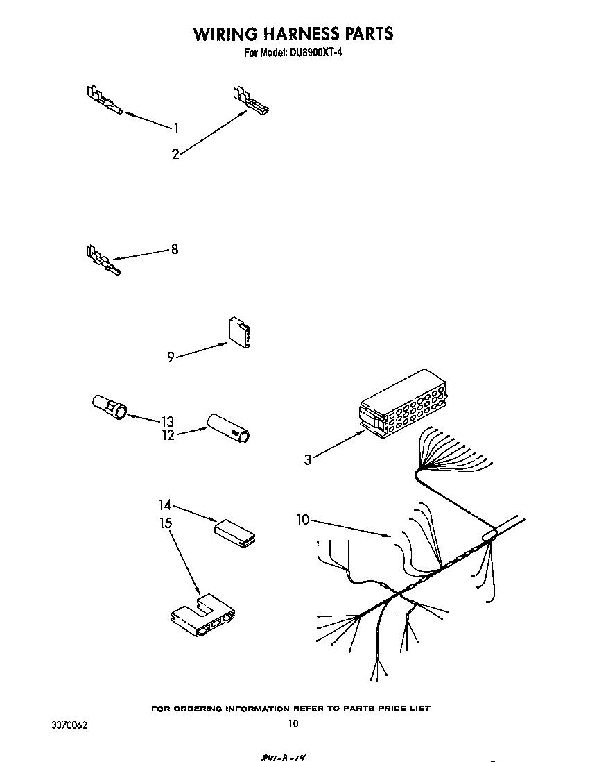 Whirlpool DU8900XT4 wiring harness diagram