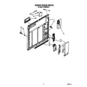 Whirlpool TUD2000W0 inner door diagram