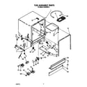 Whirlpool TUD2000W0 tub assembly diagram