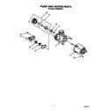 Whirlpool TUD2000W0 pump and motor diagram