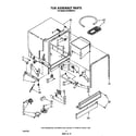Whirlpool DU4095XX0 tub assembly diagram
