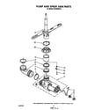 Whirlpool DU4095XX0 pump and spray arm diagram