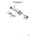 Whirlpool DU5216XW0 pump and motor diagram
