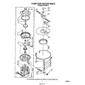 Whirlpool DU1099XT2 pump and motor diagram
