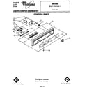 Whirlpool DU7400XS1 console diagram