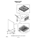 Whirlpool DU7400XS1 dishrack diagram