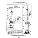 Whirlpool DU9700XR3 pump and motor diagram