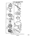 Whirlpool DU8100XT4 pump and motor diagram