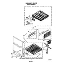 Whirlpool DU9000XR9 dish rack diagram