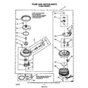 Whirlpool DU9000XR9 pump and motor diagram