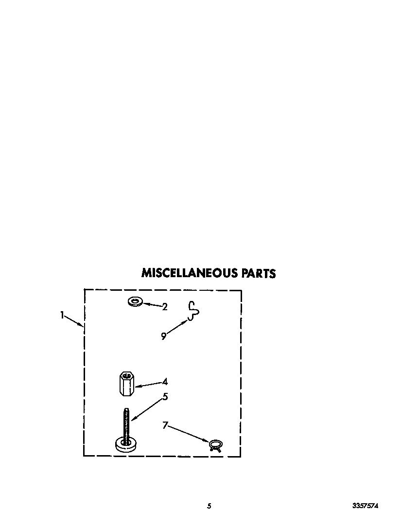 Whirlpool 3LA5581XYW0 miscellaneous diagram