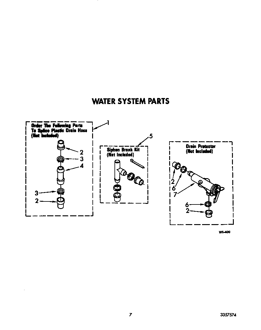 Whirlpool 3LA5581XYW0 water system diagram