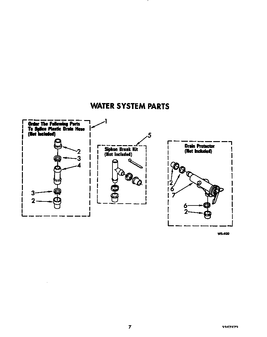 Whirlpool 6LA6300XYW0 water system diagram